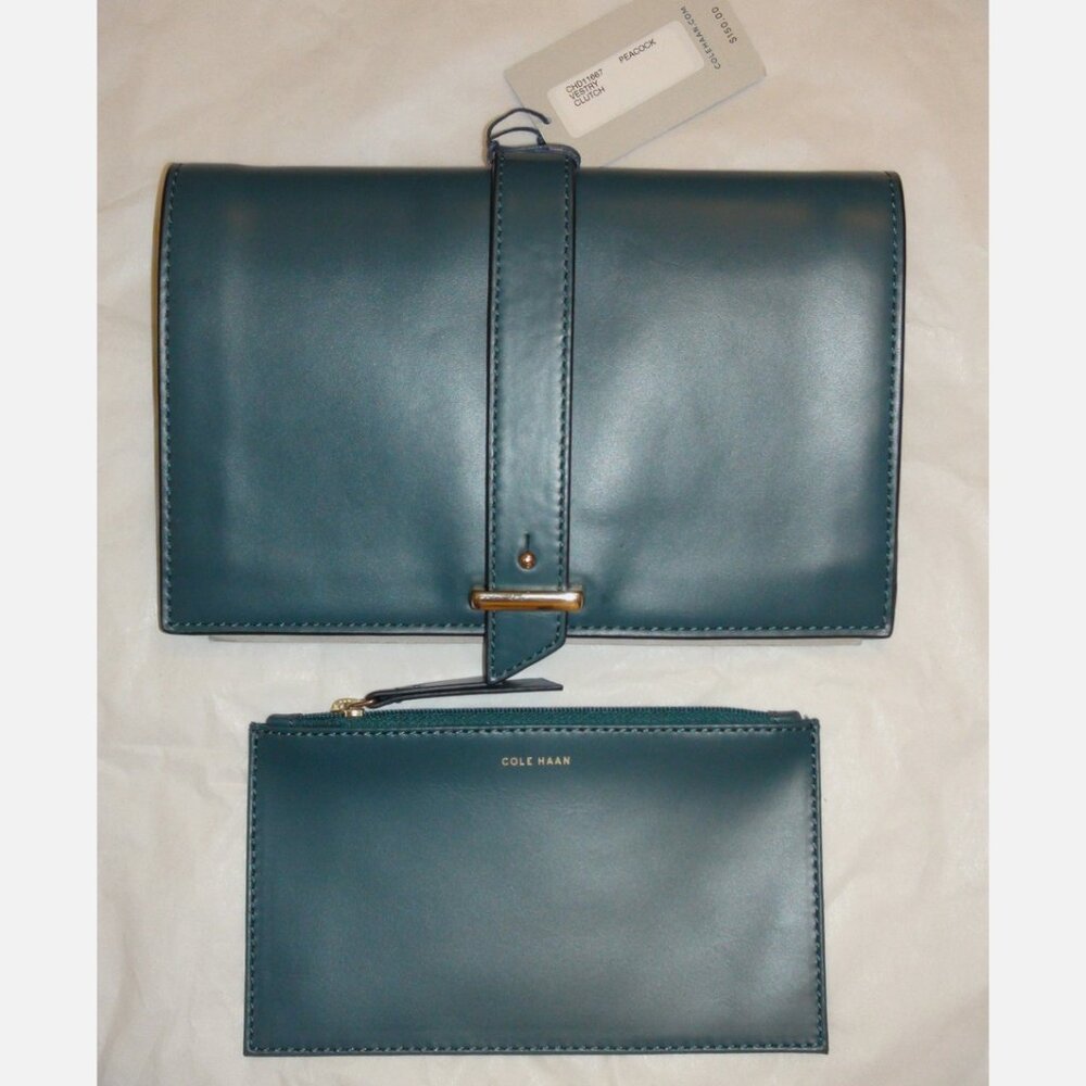Cole Haan Vestry Clutch Removable Coin Pouch 2 Pc Set